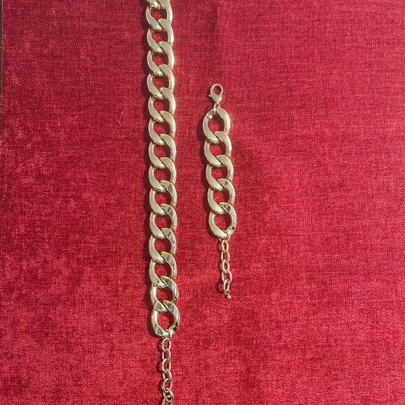 Vintage Custom Jewelry, Huge Necklace and Bracelet set - Picture 2 of 4